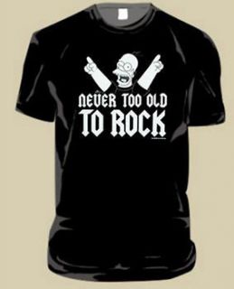 Homer Simpson Rock n Roll Birthday Gift T Shirt