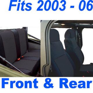 Jeep Wrangler 2003 04 05 06 Neoprene FULL set Car Custom Seat Cover 