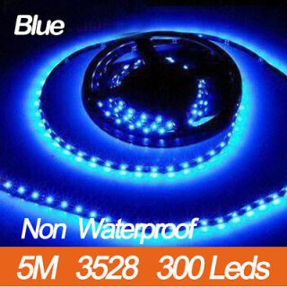Beaut Blue 3528 5M 300 Leds SMD Flexible Strip Strings Lights 60Leds/M 