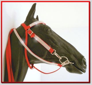 Fancy Show Horse BRIDLE & REINS Tack Crystal Rhinestones BLING