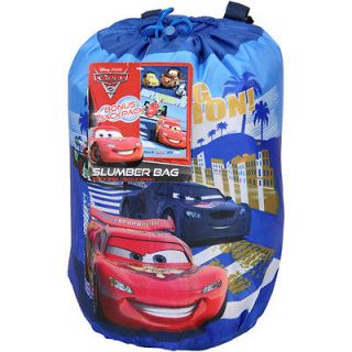 Disney Cars Grand Prix Slumber Bag Backpack Sleeping Bag Party Bedding 