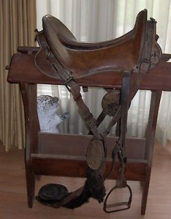 Antique 1904 McClelland Army Saddle Horse Tack Military The Postman 