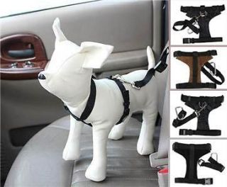   Wholesale Dog Harnesses Car safety belt with dog Car leads harness