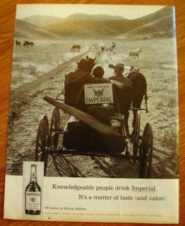 1962 Imperial Walker Whiskey Ad on Horse Ranch
