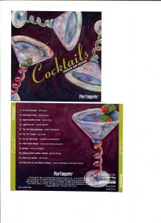 Cocktails Shaken Not Stirred Pier1Imports Audio Music CD OOP RARE I1