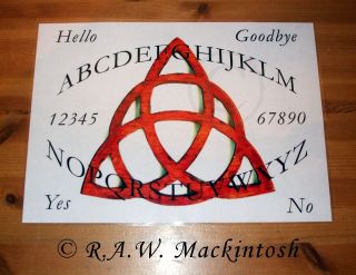  Sheet (Laminated Paper) ~ Ouija Board Sheet ~ Triquetra ~ Celtic Knot