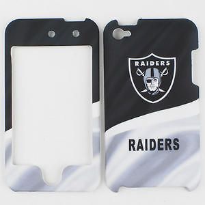 Oakland Raiders Faceplate Hard Cover Case For Apple iPod Touch 4th 