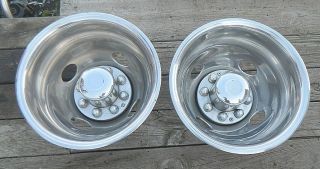 1988 2000 CHEVY 3500 PICKUP 16X6 DUALLY 8 STUD REAR WHEEL PAIR WHEEL