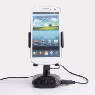 New Handsfree FM Transmitter Car Charger Mount for Samsung GALAXY S3 