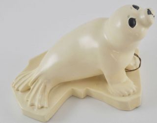 Cook Company Baby Harp Seal Fine Art Sculpture FM4 1110 Tag White 