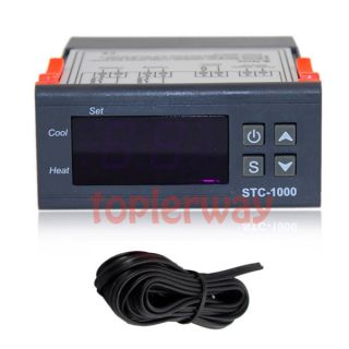 110V Cooling Heating Microcomputer Temperature Controller With Sensor