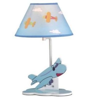 NEW SEALED KIDS FLY HIGH AIRPLANE TABLE LAMP