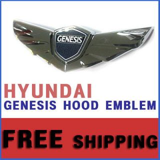 HYUNDAI GENESIS Wing Tail Hood(Front) + Rear 1Set Emblems OEM Genuine 