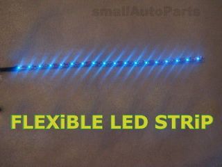 12 BLUE LED STRIP Flexible* 18 SMD Light bulb water proof 12V for 
