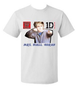 Customized One Direction Mrs. Niall Horan Teen T shirt Tee Short or 