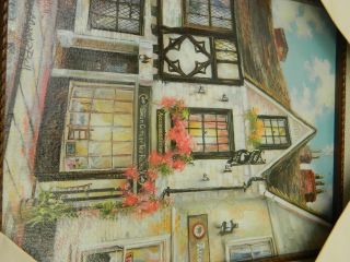 Marty Bell  Limited Edition Print on Canvas Swan Cottage Tearooms Rye 