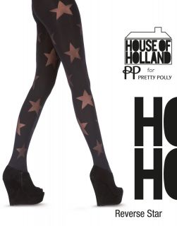 House of Holland by Henry Holland Reverse Star Tights, Fashion 