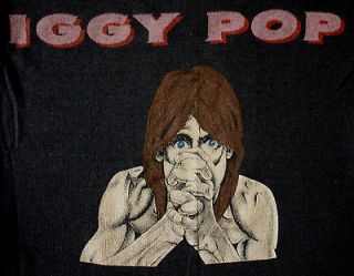 IGGY POP vintage 1980s tank top t shirt   punk new wave rock concert 