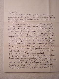   Comets hand signed letter autograph Jolly Joyce William LS provenance