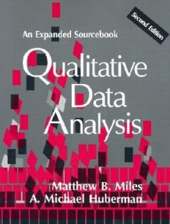 Qualitative Data Analysis An Expanded Sourcebook by Matthew B. Miles 