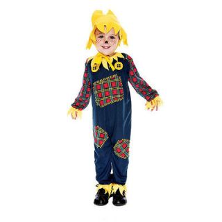 NEW 2T Toddler Child Lil Scarecrow Halloween Dress Up Costume NIP