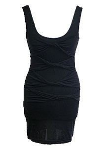 Insight Clothing Womens Rock N Roller Black Fitted Party Evening Dress 