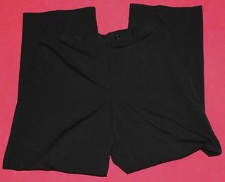 INVESTMENTS Black DRESS PANTS 12 S P Straight Leg Trousers