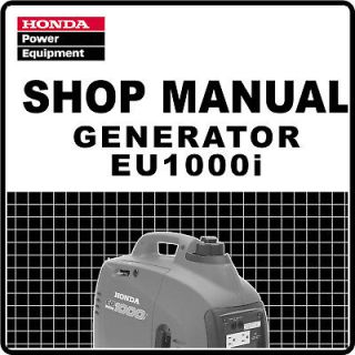 Honda EU1000i EU1000 Generator Service Repair Manual 61ZT300E2