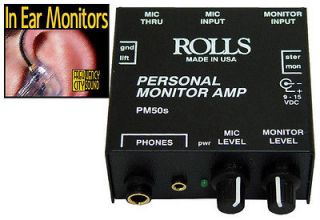 ROLLS PM50s In Ear Monitor Amp / Worldwide Shipping