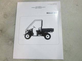 2001 kawasaki utility vehicle mule 550 assembly manual time left