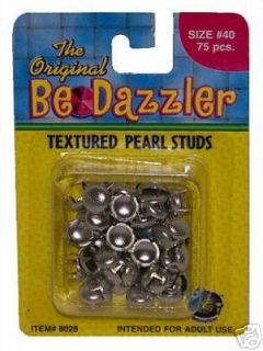 75 Original Bedazzler Textured Pearl Studs Size #40 NIP