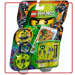 New LEGO Ninjago SPITTA Spinner Set 9569 Green Snake Minifigure 