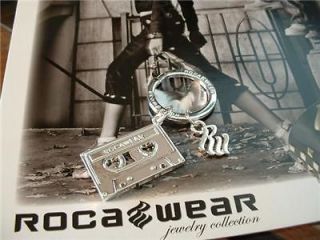 JAY Z ROCAWEAR WHITE GOLD PLATED MUSIC ICON KEYCHAIN