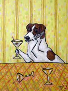 JACK RUSSELL TERRIER MARTINI DOG art Mug cup 11 oz