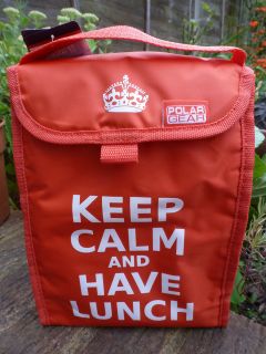   Gear Insulated Picnic Lunch/Cooler Carrier Bag Keep Calm & Have Lunch