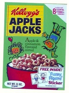 APPLE JACKS Retro Vintage 70s Cereal Box HQ Fridge Magnet *01