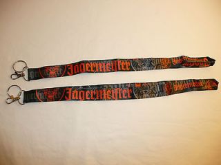 Lot of 2   Jagermeister Neck Lanyard Keychain   New   Jager Lanyards