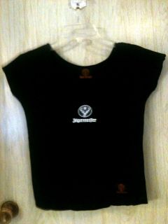 Jagermeister Womens Size M / L Black T Shirt Short Sleeves