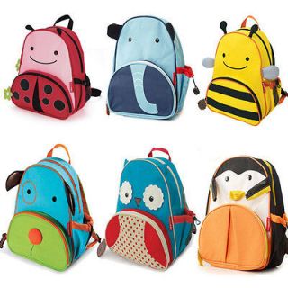 Cartoon Cute Book Bag Lunch Box Animal Zoo Handbag Child Toddler Boys 