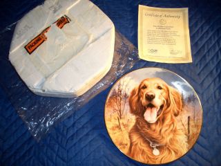   Golden Retriever collection Plate by Jim Killen New in Package
