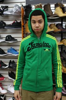 Adidas Originals Jamaica Kelly Green Black Yellow Maize Track Jacket 