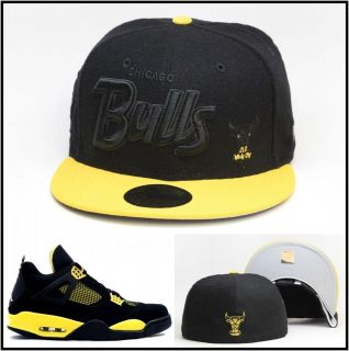 New Era Chicago Bulls Custom Fitted Hat For Air Jordan 4 IV Retro 