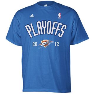 NEW Adidas Official 2012 Playoffs Oklahoma City Thunder T Shirt OKC 