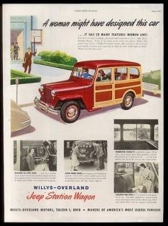1949 Willys Jeep Station Wagon has many features women like vintage 