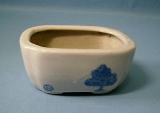 Lingnan ceramic mame / shohin bonsai pot glazed c