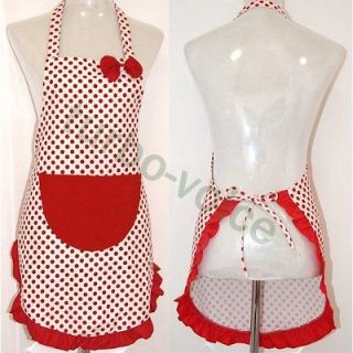   Dot Canvas Apron with Pocket for Coffe Shop Uniform or Kitchen Cooking