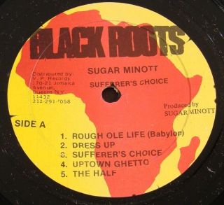 SUGAR MINOTT Sufferers Choice CLASSIC BLACK ROOTS LP