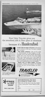 1963 Vintage Ad Traveler Centaur Fiber Glass Boats Chicago,Illino​is
