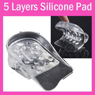   Taller Insole Silicone Gel Inserts Lift Shoe Pads Height Increase