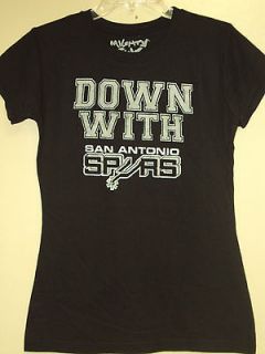 NBA Hardwood Classic Spurs Black ( Im Down with the Spurs ) T shirt 